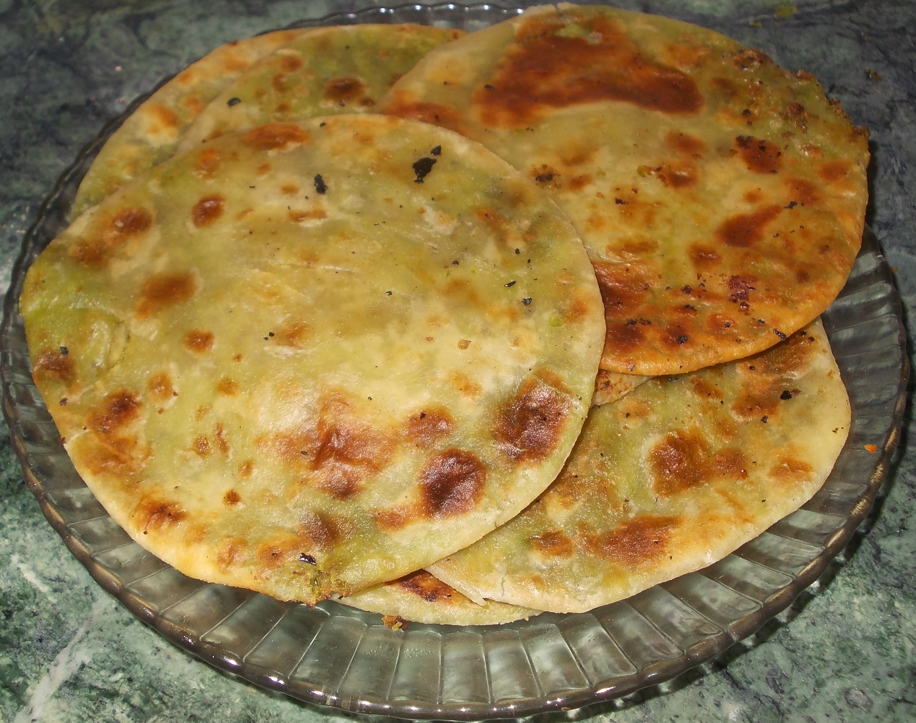 Peas Paratha Recipe