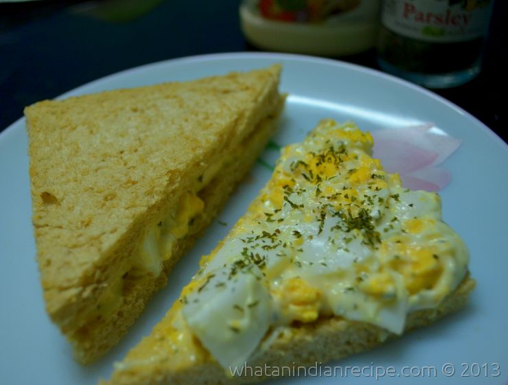 Easy Egg Mayonnaise Sandwich Recipe